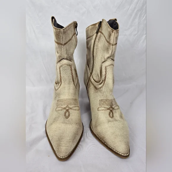 Corkys Friends In Low Places 3.5-Inch Heel Booties Memory Foam Insoles sz 9 - Picture 4 of 9